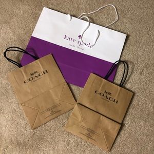 Coach or Kate Spade paper bags